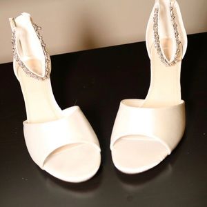 Off white wedding shoes
